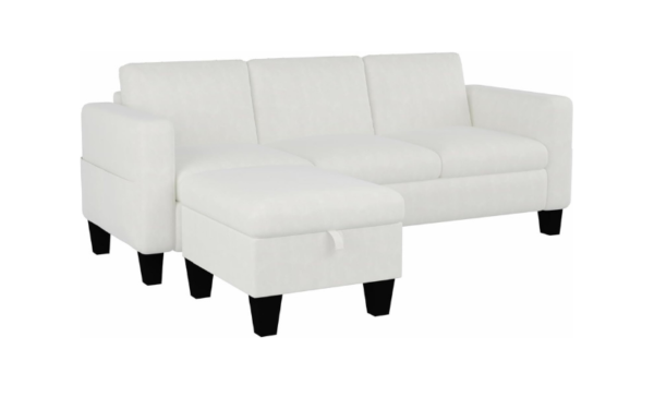 Ashley Beige 5-Piece Sectional with Ottoman