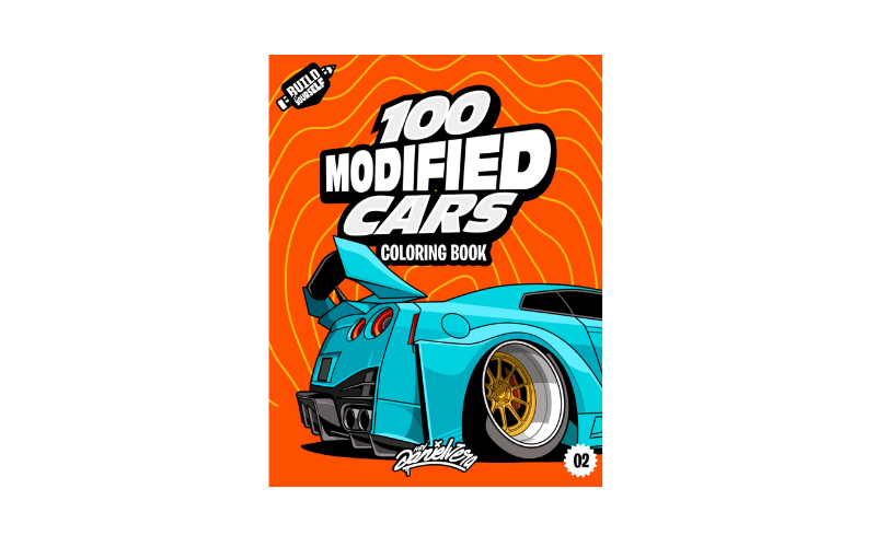 Modified Cars Coloring Book