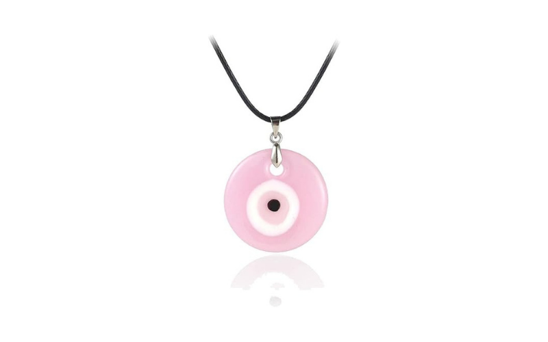 Pink Evil Eye Necklace